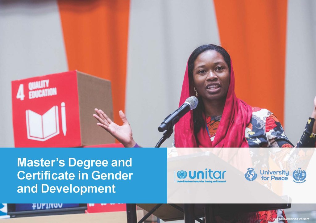 MA Gender and Development (UPEACE-UNITAR) – UPEACE